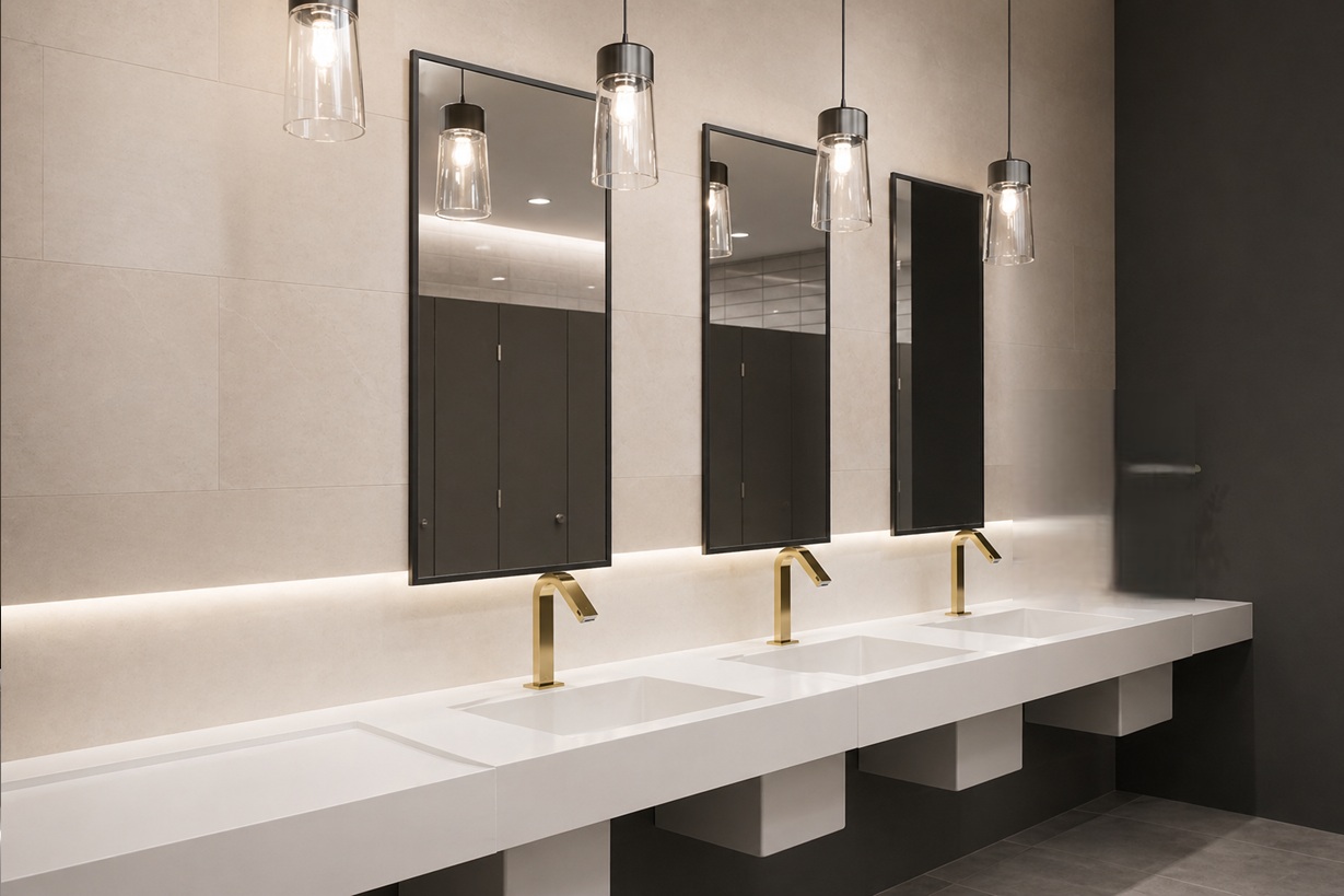 Fontana Touchless Faucets for large-scale commercial restroom projects